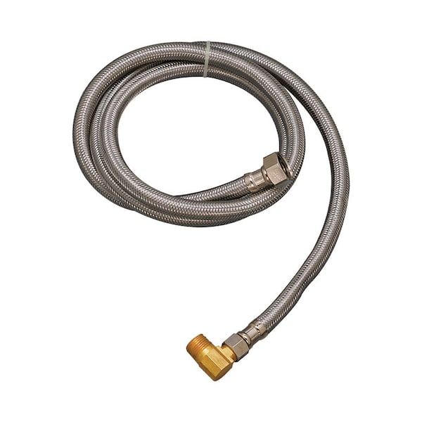 Plumb Pak 1/2 in. FIP in. X 3/8 in. D MIP 48 in. Stainless Steel Dishwasher Supply Line PP23836 - main
